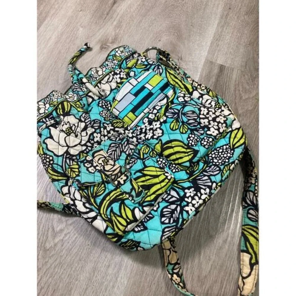 Vera Bradley Island Blooms Cinch-Top Backpack Multicolored Women's